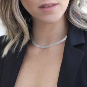 Talisa Herringbone Necklace [Sterling Silver]