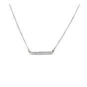 Glimmering Bar Necklace [Sterling Silver]