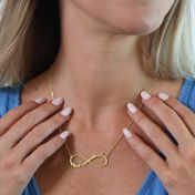 Collana Infinito Abbagliante con Nome [Placcata Oro 18kt]