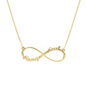 Collana Infinito Abbagliante con Nome [Placcata Oro 18kt]