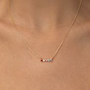 Talisa Stars Birthstone Necklace [18K Gold Vermeil]