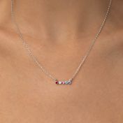 Collar Talisa Estrellas Horizontal [Plata de Ley]