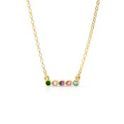 Talisa Stars Birthstone Necklace [18K Gold Vermeil]