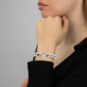 Howlite Armband mit Karte [Sterlingsilber]