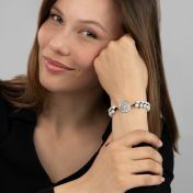 Howlite Armband mit Karte [Sterlingsilber]