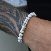 Howlite Men Name Bracelet