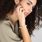 Howliet Vrouwen Naam Armband met Kristallen [18K Goud Vermeil]