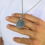 Löwenherz Herrenkette mit Gravur - Sterlingsilber