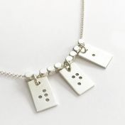 Classic Bar Initial Necklace - Sterling Silver
