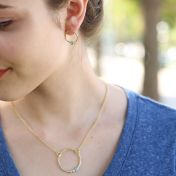 Pendientes Amor de Madre Efecto Martillado [Bañado en Oro de 18K]