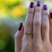 Talisa Stars Birthstone Ring [10K Gold]