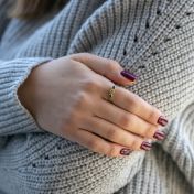 Talisa Stars Birthstone Ring [Gold Plated]