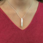 Talisa Bar Birthstone Necklace [Sterling Silver]