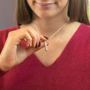 Talisa Bar Birthstone Necklace [Sterling Silver]