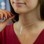 Talisa Bar Birthstone Necklace [Sterling Silver]