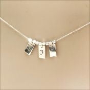 Classic Bar Initial Necklace - Sterling Silver