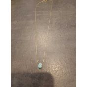 Amazonite Drop Necklace [18K Gold Plated]