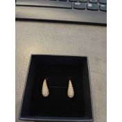Small Pavé Dôme Earrings[Gold Plated]