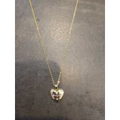 Starry Heart Necklace [Gold Plated]