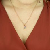 Strom der Liebe Halskette [750er rosévergoldet]