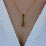 Collar de Barra Talisa Cielo [Bañado en Oro de 18K]