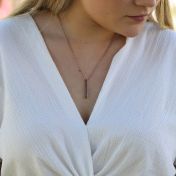 Talisa Bar Necklace [18K Rose Gold Plated] 