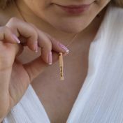 Talisa Bar Necklace [18K Rose Gold Plated] 