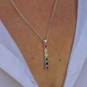 Collana Arcobaleno con Stelle di Talisa Verticale [Argento 925]