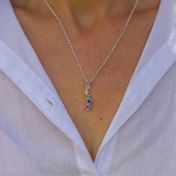 Rainbow Stream of Love Necklace [Sterling Silver]