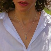 Rainbow Stream of Love Necklace [Sterling Silver]