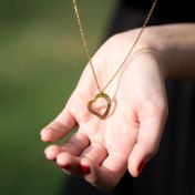 Leitende Liebe Halskette [750er vergoldet]