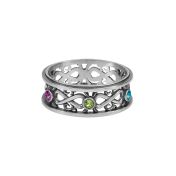 Bague Amour Infini avec Pierres de Naissance [Argent 925]