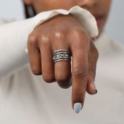 Oneindige Liefde Geboortesteen Ring - Sterling Zilver
