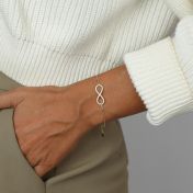 Dazzling Infinity Bracelet [18K Gold Plated]