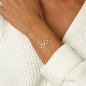 Dazzling Infinity Bracelet [18K Gold Plated]
