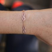 Pulsera Infinito [Baño de Oro Rosa 18K]