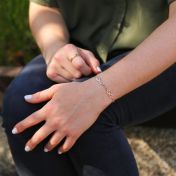 Pulsera Infinito [Baño de Oro Rosa 18K]