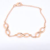 Pulsera Infinito [Baño de Oro Rosa 18K]
