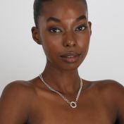 Collier Cercle de l'Infini avec Prénoms  [Argent 925 / Plaqué Or 18ct]