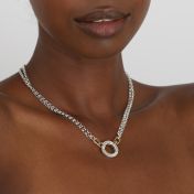 Collier Cercle de l'Infini avec Prénoms  [Argent 925 / Plaqué Or 18ct]