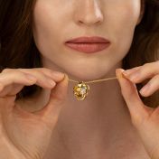 Infinity Flower Name Necklace [18K Gold Plated]