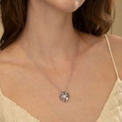 Infinity Flower Name Necklace