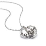 Infinity Flower Name Necklace