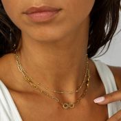 Collier Infini avec Prénoms [Plaqué Or 18ct]