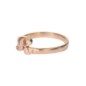 3D Initial Ring [Rose Gold Plated]