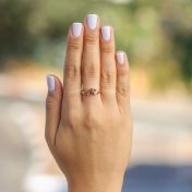 3D Initial Ring [Rose Gold Plated]