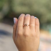 3D Initial Ring [Rose Gold Plated]