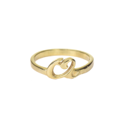 Bague Initiale 3D [Plaqué Or 18ct]