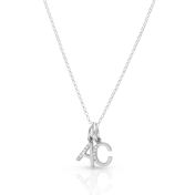 Talisa Initials Necklace with Diamonds [Sterling Silver]