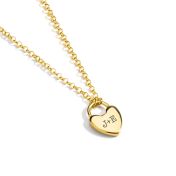 Ties of the Heart Initials Necklace [14 Karat Gold]